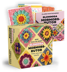 Blommiga mormorsrutor Bok och 50 kort